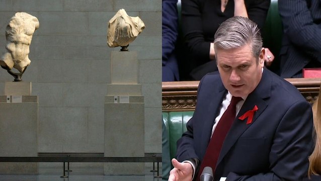 PMQs: Starmer accuses Sunak of ‘losing his marbles’ in Greek artifact jibe
