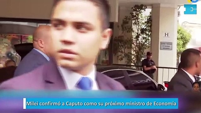Milei confirmó a Caputo como su próximo ministro de Economía