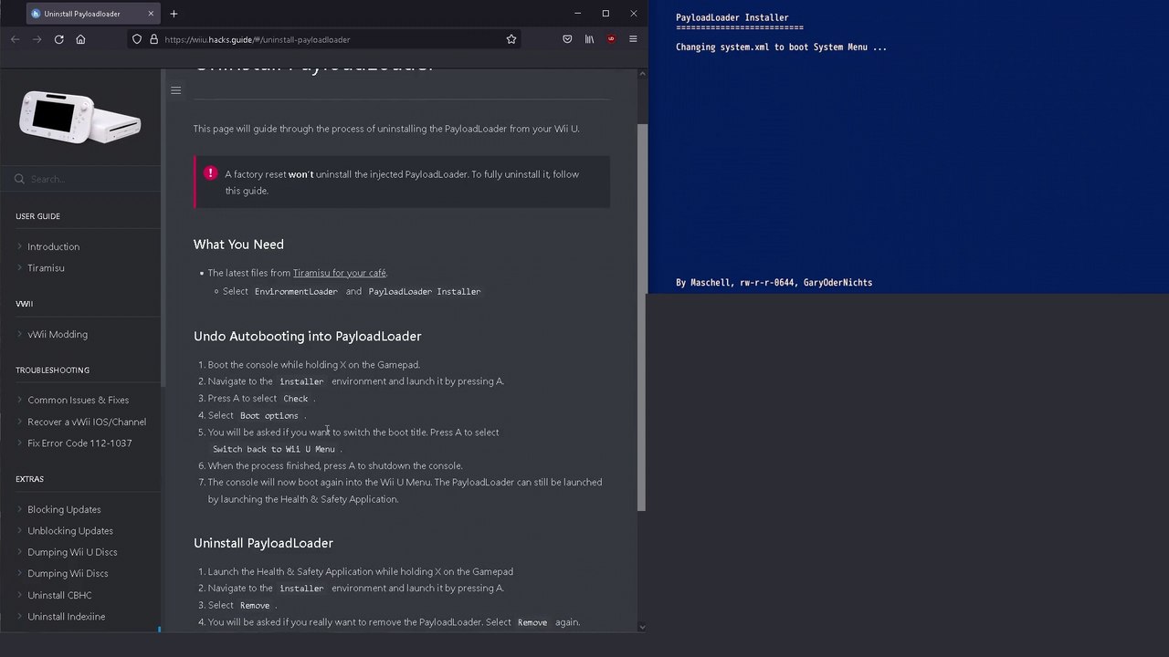 How to Uninstall Tiramisu Payload - 16 Bit Guide