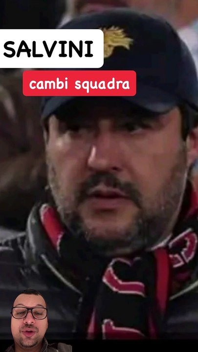 La faccia di Matteo Salvini nel post Milan Borussia