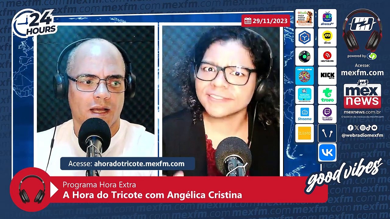 Quadro "A Hora do Tricote" na mexfm.com (29/Nov/2023) #ProgramaHoraExtra #Humor #Radio #mexfm #webradiomexfm #AHoraDoTricote