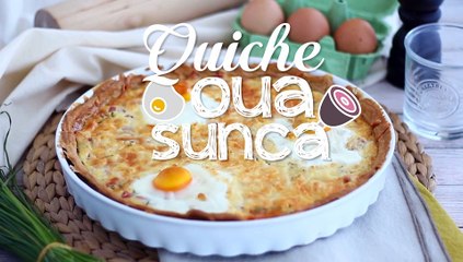 Quiche cu oua si sunca