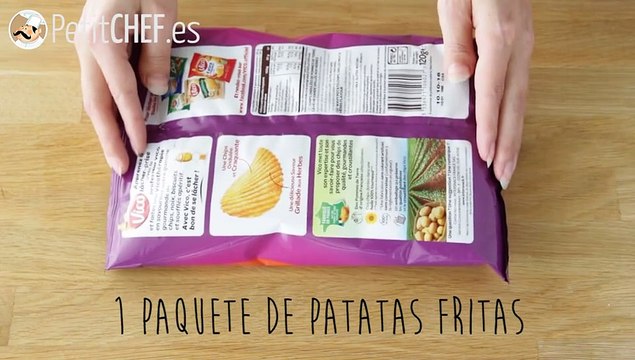 Tortilla de patatas fritas de bolsa