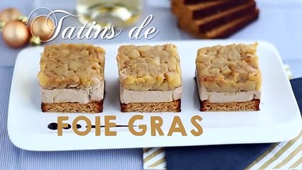 Mini tatins de foie gras y manzanas
