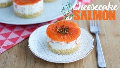 Cheesecake salado de salmón