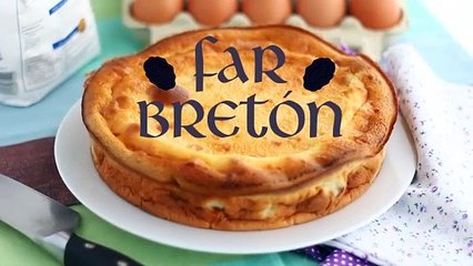 Far bretón, flan con ciruelas pasas