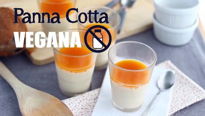 Panna cotta vegana y sin lactosa de coco y mango