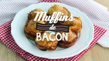 Muffins de bacon con queso express