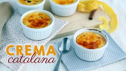 Crema catalana tradicional deliciosa