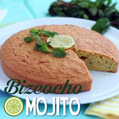 Bizcocho de mojito esponjoso