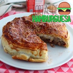 Torta de hamburguesa, burger para compartir