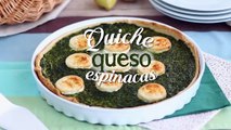 Quiche espinacas y queso de cabra