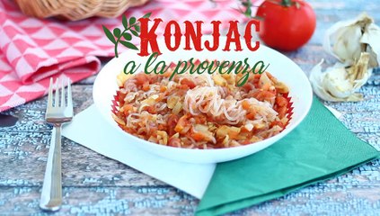 Espaguetis konjac a la provenza
