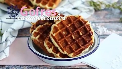 Gaufres, gofres caramelizados