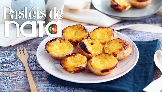Pasteis de nata, receta portuguesa (versión con almíbar)