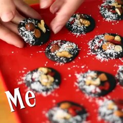 Mendiants, músicos de chocolate con frutos secos