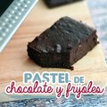 Pastel sin gluten de chocolate y frijoles (habas rojas)