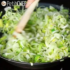 Puerros cremosos para el acompañamiento
