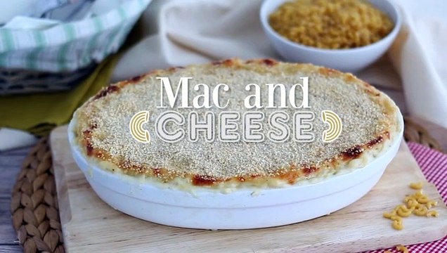Mac and cheese, gratinado de macarrones americano