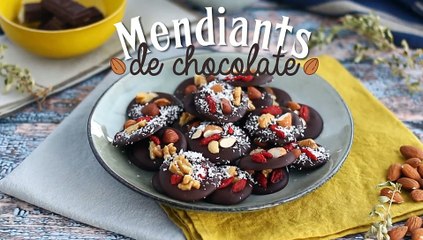 Mendiants, músicos de chocolate con frutos secos