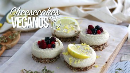 Cheesecakes veganos con anacardos