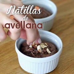 Natillas veganas de avellana (sin gluten, sin huevo, sin lactosa)