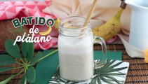 Batido vegano de plátano