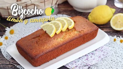 Bizcocho de limón y semillas de amapola