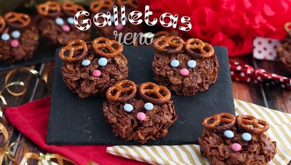 Galletas rosas del desierto: renos de navidad