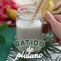 Batido vegano de plátano