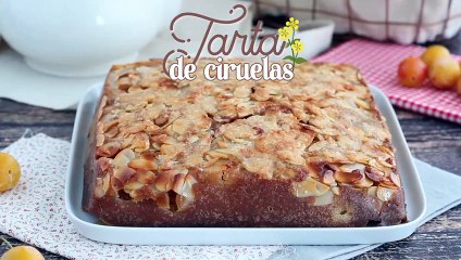 Bizcocho de ciruelas y almendras
