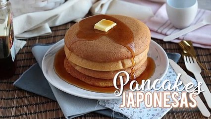 Tortitas japonesas. pancakes esponjosas