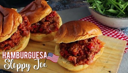 Hamburguesa estilo sloppy joes
