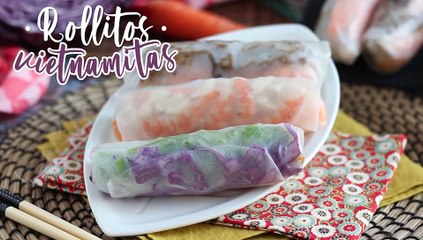 Rollitos de primavera vietnamitas: ternera marinada