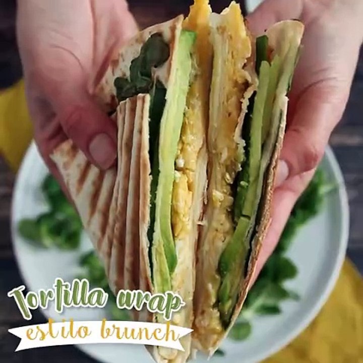 Tortilla wrap estilo brunch