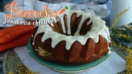 Bizcocho de zanahoria relleno de cheesecake