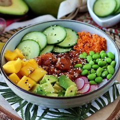 Poke bowl de salmón