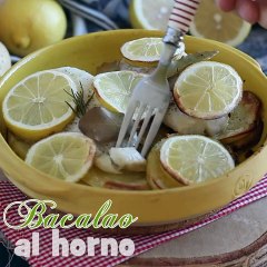 Bacalao con patatas al horno - receta fácil