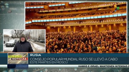 Líder de la iglesia ortodoxa preside el Consejo Popular Mundial Ruso