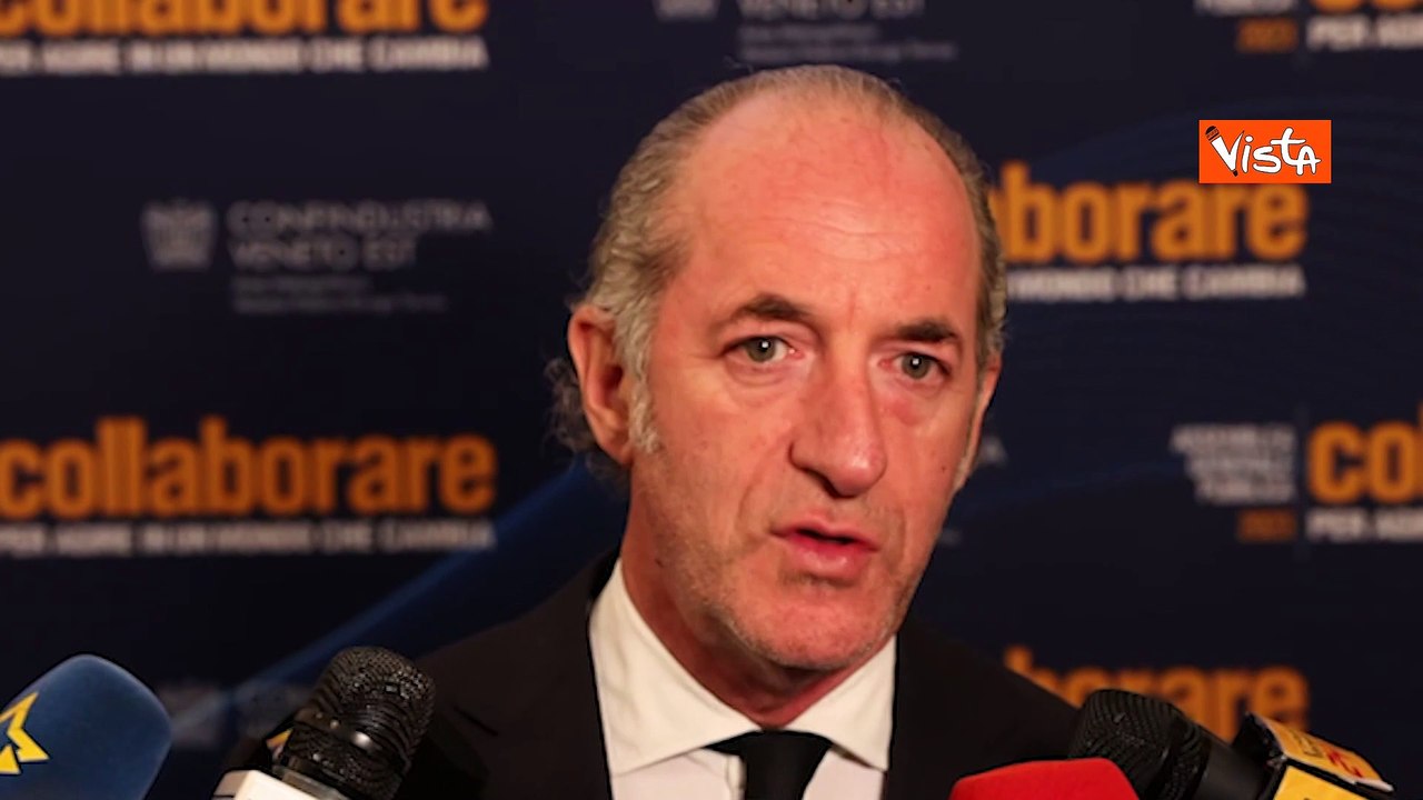 Zaia: "Il Veneto ha bisogno di standing internazionale per essere attrattivo"