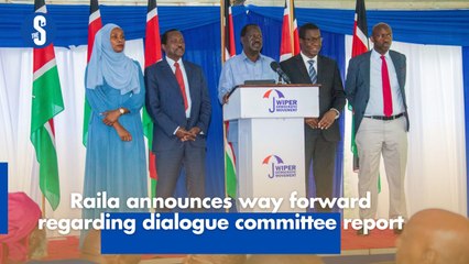 Raila announces way forward regarding dialogue committee report