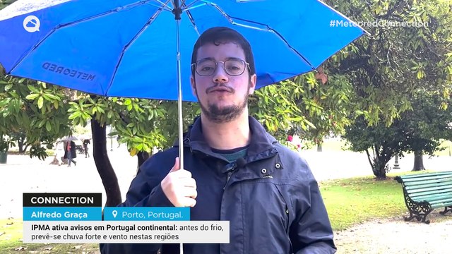 IPMA ativa avisos em Portugal continental: antes do frio, prevê-se chuva forte e vento nestas regiões