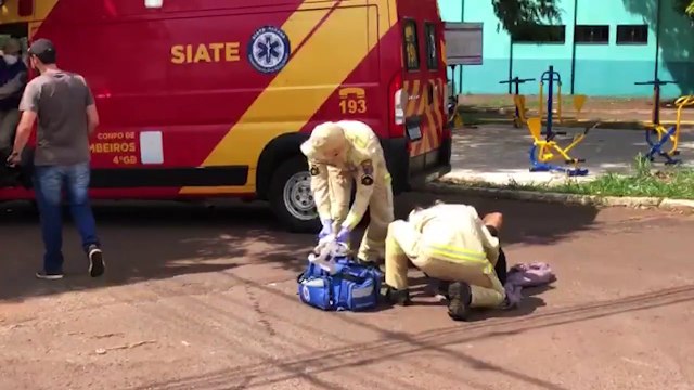 Motociclista fica ferido em acidente no Bairro Cascavel Velho