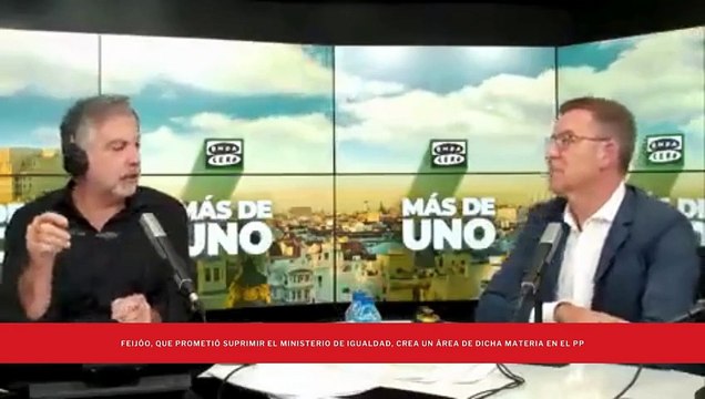 Feijóo, que prometió eliminar el Ministerio de Igualdad, crea un área de dicha materia en el PP