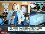 Más de 360 jóvenes del edo. Zulia participan en el simulacro electoral estudiantil
