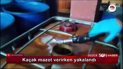 Kaçak mazot satarken suç üstü yakalandı