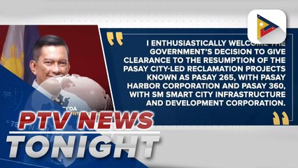 Gov't gives greenlight to resumption of Pasay-led reclamation projects