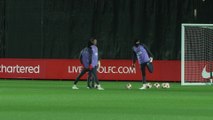Liverpool train ahead of their UEFA Europa League tie with LASK