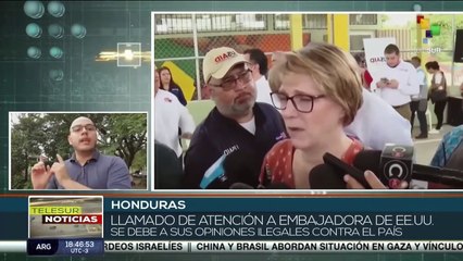 Embajadora de EE.UU. en Honduras realizó comentarios injerencistas del país