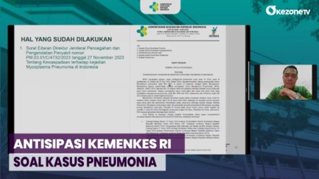 Kemenkes RI Antisipasi Pneumonia 'Misterius' yang Tengah Melanda Cina